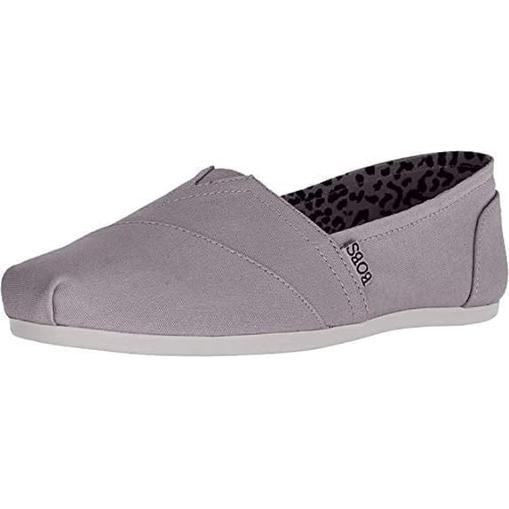 Skechers BOBs Plush Peace and Love Womens Slip on Shoes, Casual Comfort Canvas Sneakers