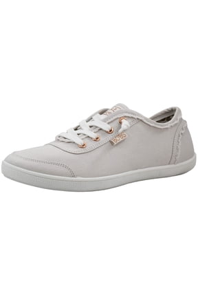 BOBs B Cute Womens Slip on Shoes, Casual Comfort Canvas Sneakers