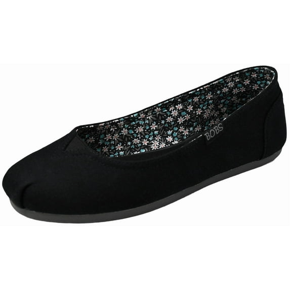 Skechers Women's Bobs Plush-Linen Ballet Flat