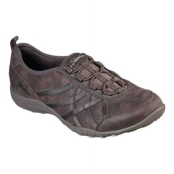 Skechers Women's Breathe Easy Days End Shoes, Dark Taupe, 10 Wide