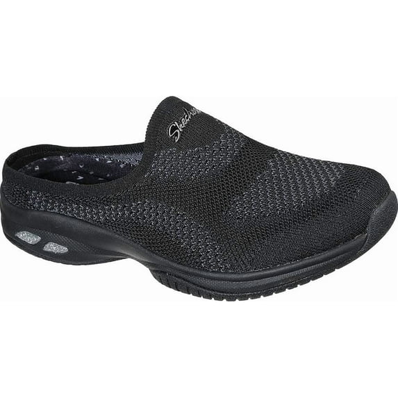 Skechers Women's Breathe-Easy Simple Pleasure Stretch Collar Scooped Knit Bungee Slip On (Women's)