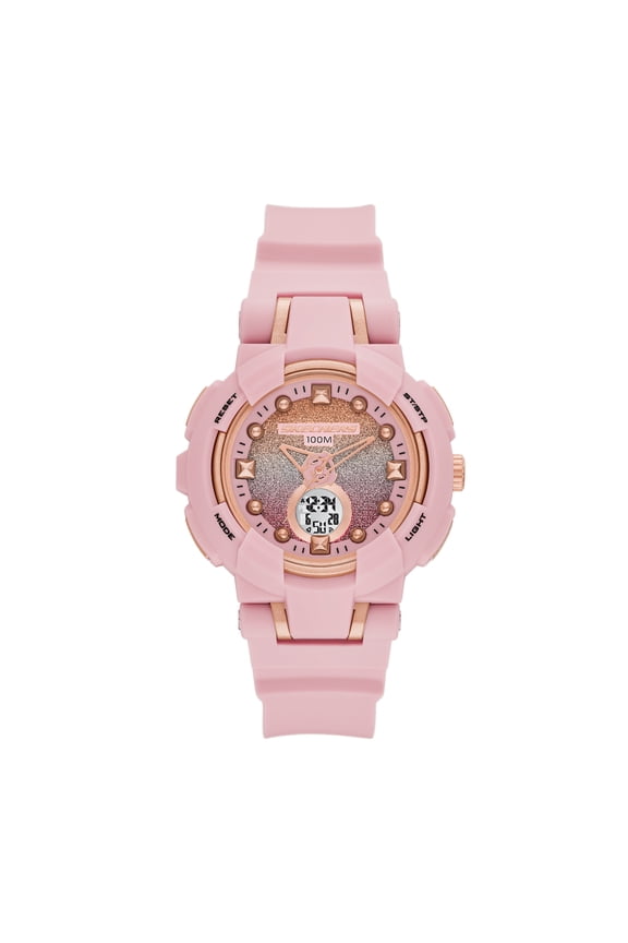 Women's Brynwood Analog-Digital Blush Plastic Watch