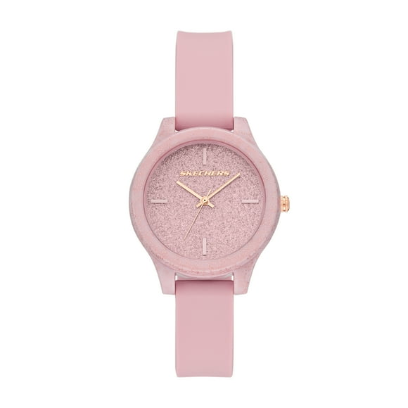 Skechers Women's Carmelina Analog Blush Silicone Watch
