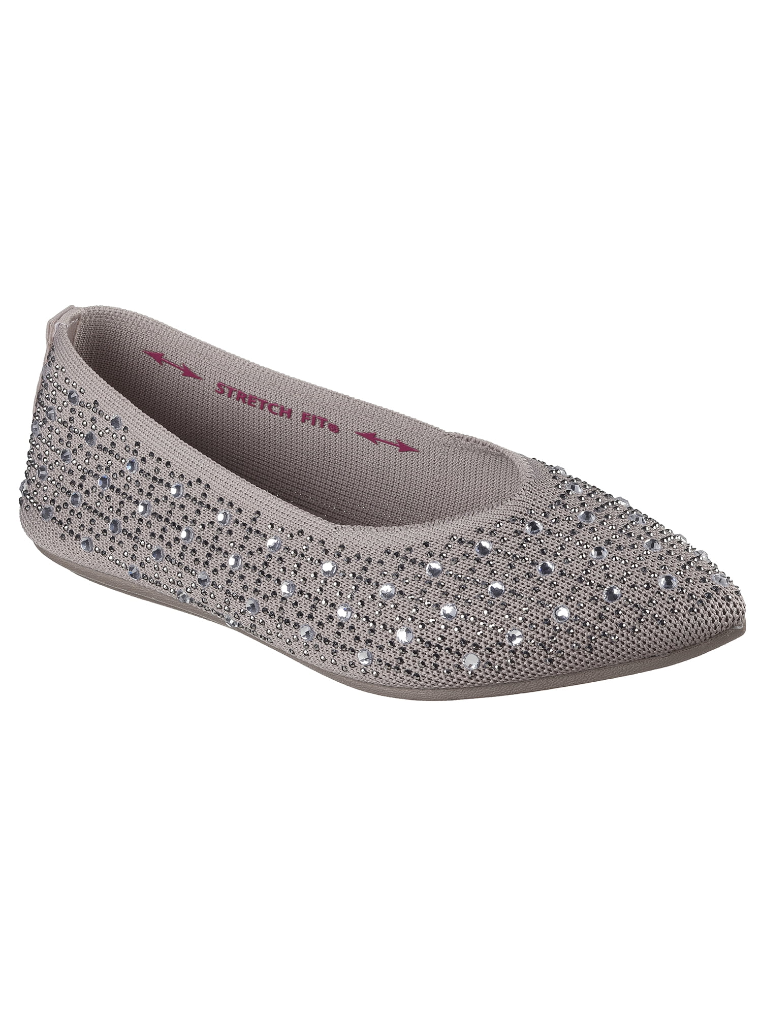 Skechers Women's Cleo Point - Gleam N' Glow Knit Ballet Flat