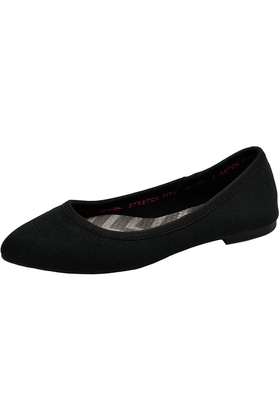 Women's Cleo Wham Flat, Black/Black, 6.5 M US