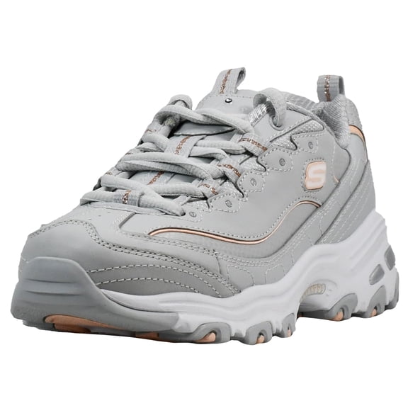Skechers Sneakers for Women, D'lites Fresh Start Memory Foam Lightweight Lace-Up Walking Shoes