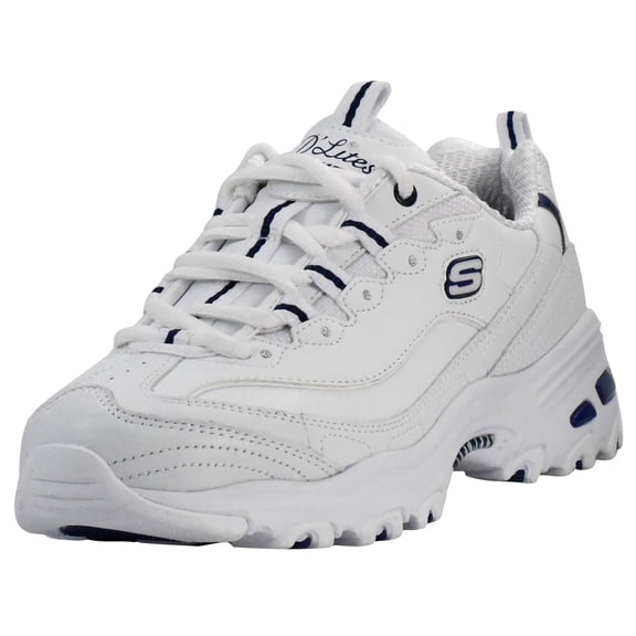Skechers Sneakers for Women's, D'lites Fresh Start Memory Foam Lightweight Lace-Up Walking Shoes