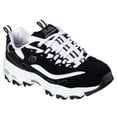 thumbnail image 1 of Skechers Women's D'Lites Original Shoe, Black/White, 7 W US, 1 of 5