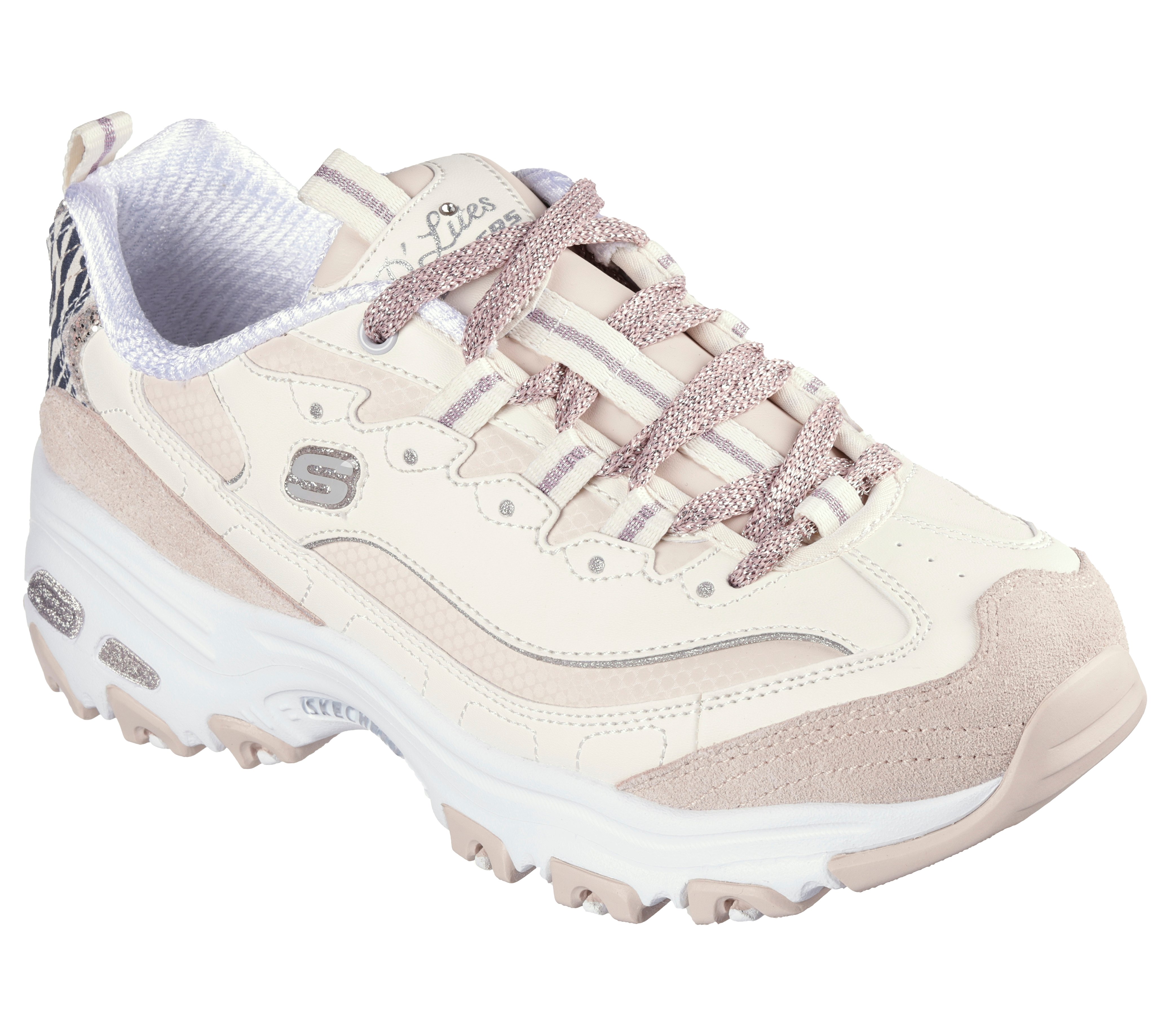 Skechers Women s D lites Golden Chic Fashion Sneaker Leather Comfort 