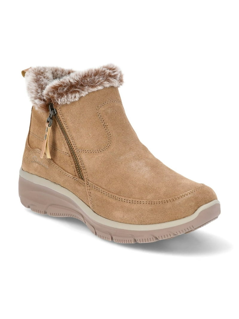 Skechers women's Winter Ankle Boots Faux Fur Memory Foam
