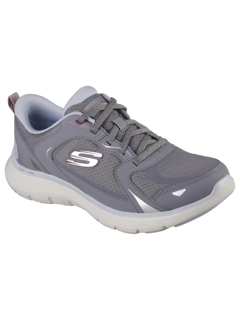 Skechers Gray Athletic Lace-Up Sneakers Skechers Street Shadow Stellar 90 Grey Athletic Lace Up  main image 2
