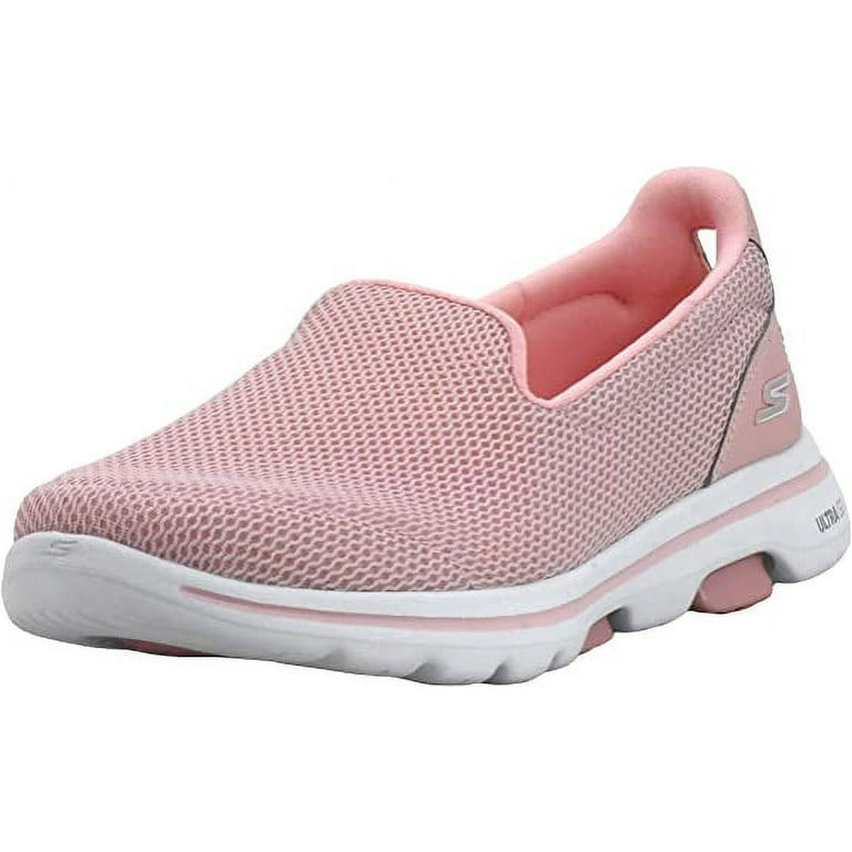 Skechers Women's GO Walk 5-15901 Sneaker, Light Grey, 6 M US