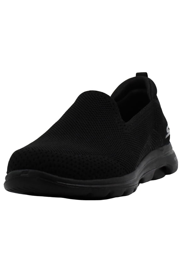Walking Shoes for Women Go Walk 5 Prized Slip on Shoes Breathable Knit Upper Cushioned Insole Lightweight Outsole Casual Athletic Sneakers