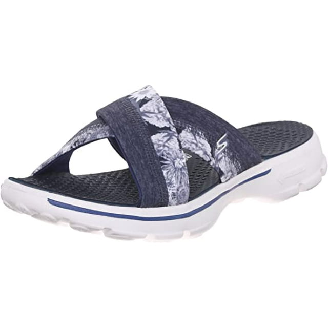 Skechers Women's Go Walk Fiji Flip Flop - Walmart.com