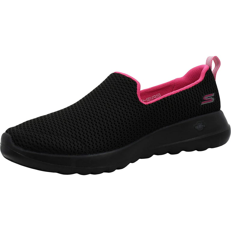 Skechers Women's Go Walk Joy Black/Hot Pink Sneaker 9 M US