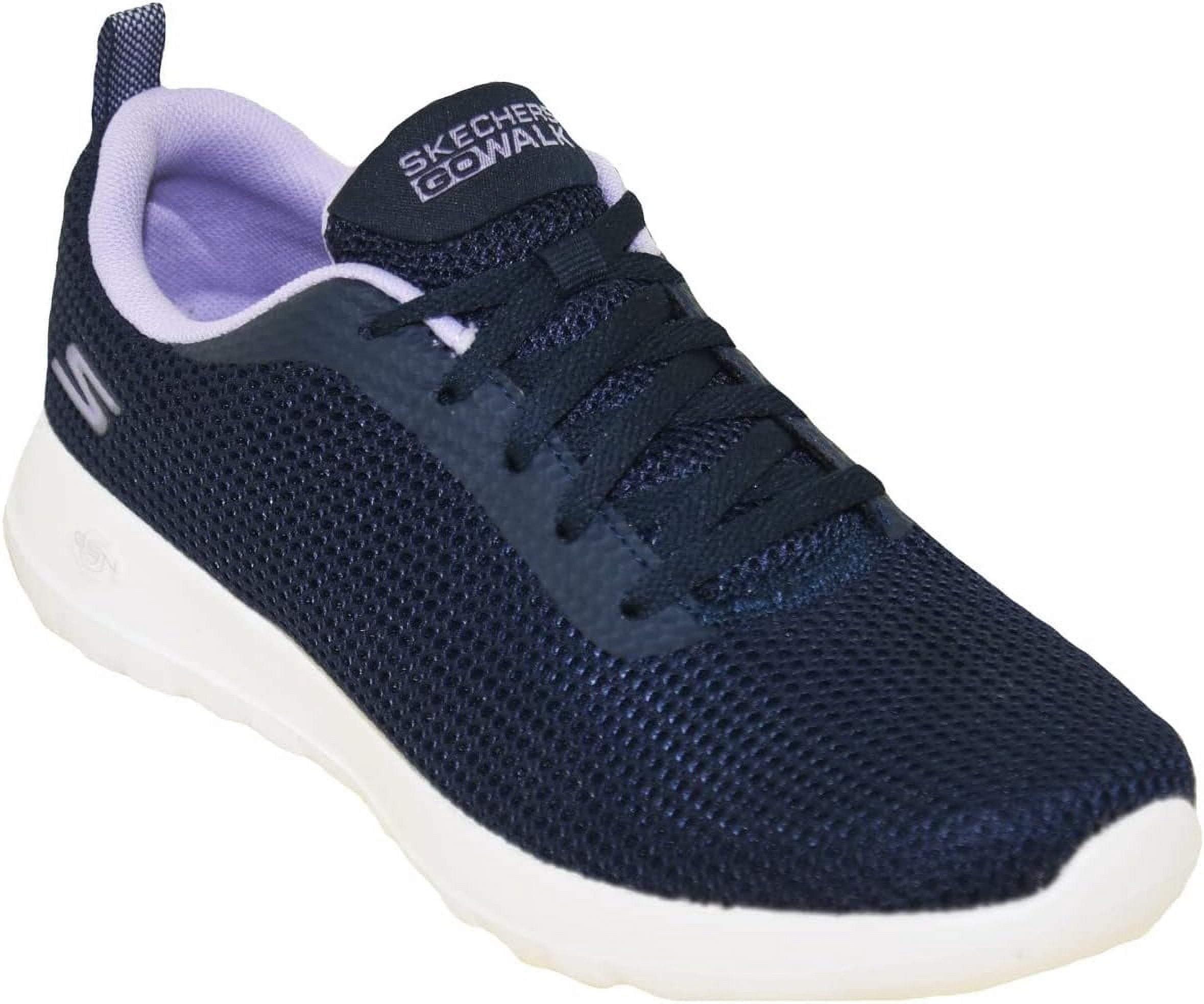 Women's Go Walk Joy Upturn Sneaker, Navy/Lavender, 7.5 M US