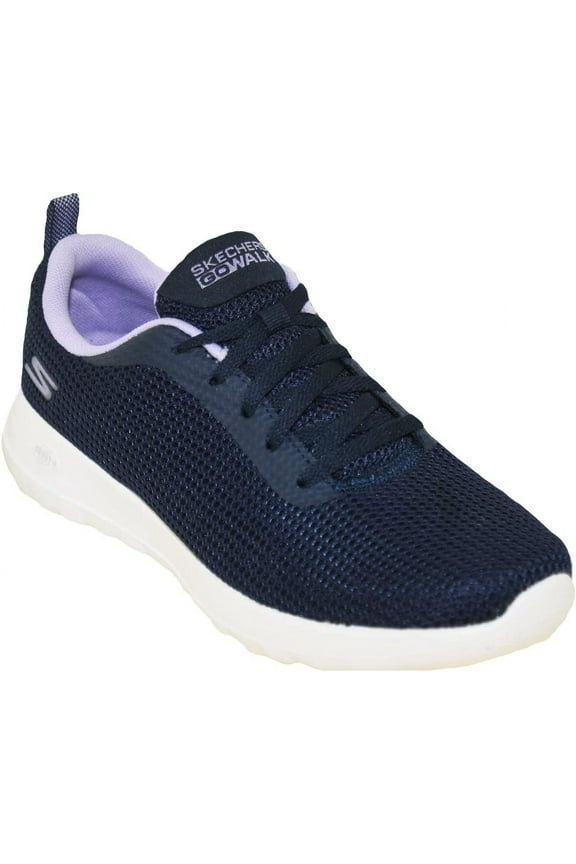 Women's Go Walk Joy Upturn Sneaker, Navy/Lavender, 7 M US