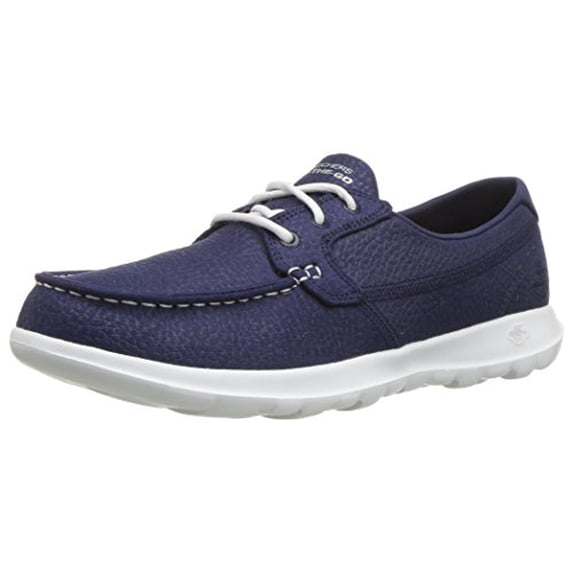 Skechers Slip-On Walking Shoes for Women, Go Walk Lite Eclipse Boat Style, 5gen Cushioning, Goga Max Insole