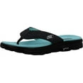 thumbnail image 1 of Skechers Women's Go Walk Move Solstice Thong Sandal Black/Aqua 9, 1 of 1