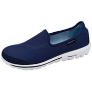 Skechers Women's Go Walk Slip On Walking Shoe, Casual, Navy, 7.5