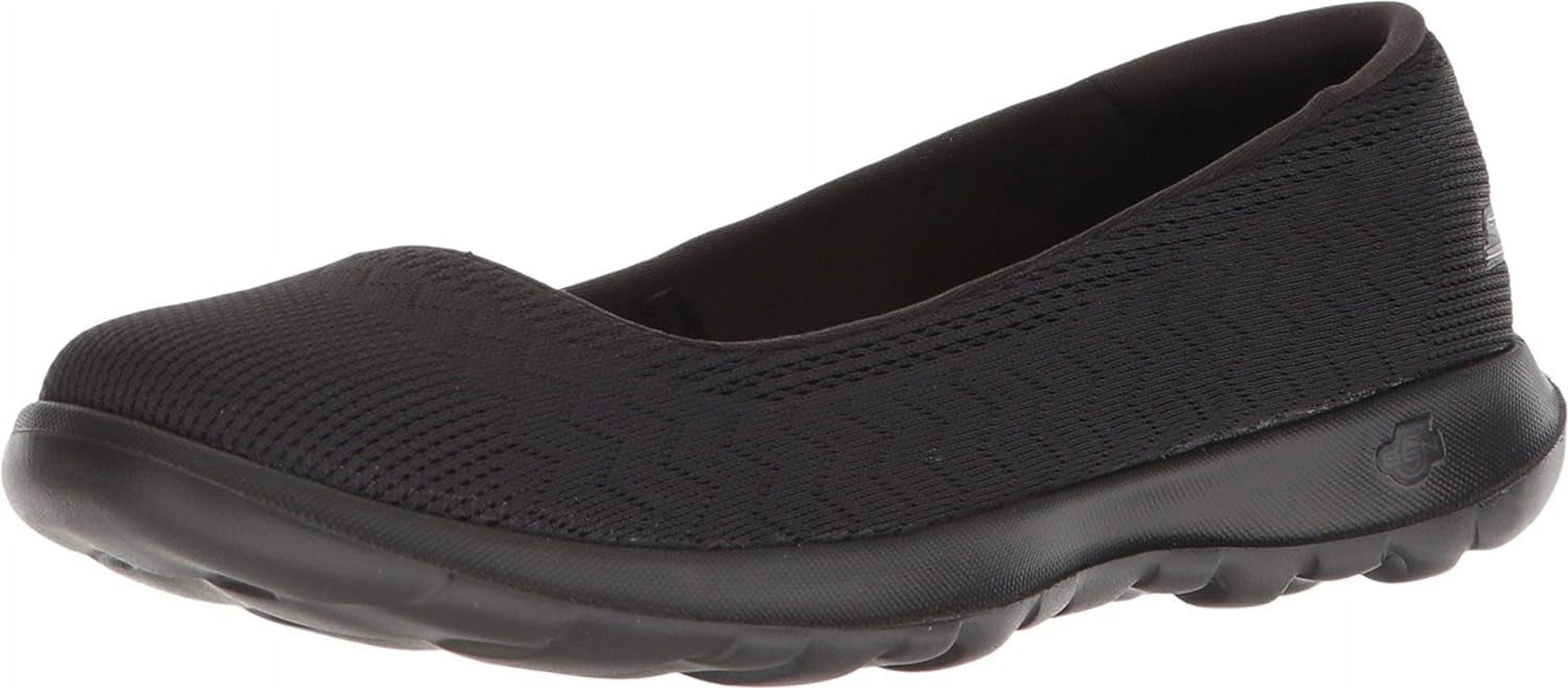Skechers; Women's Goga Max Insole Skimmer Slip-on Casual Dress Shoes, Black, 8