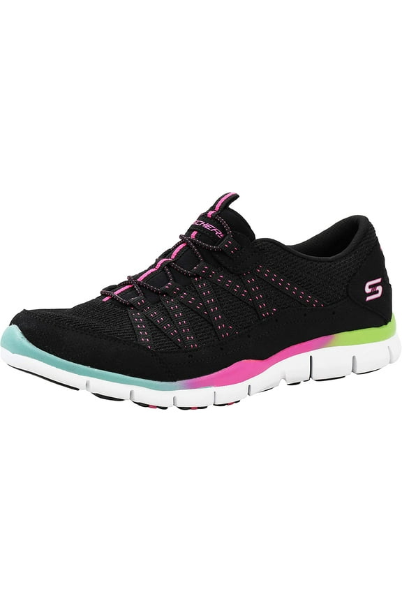 Women's Gratis Strolling Black/Multi Sneakers 7.5 M US
