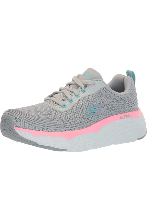 Women's Max Cushion Sneaker Gray/Pink 9 Wide