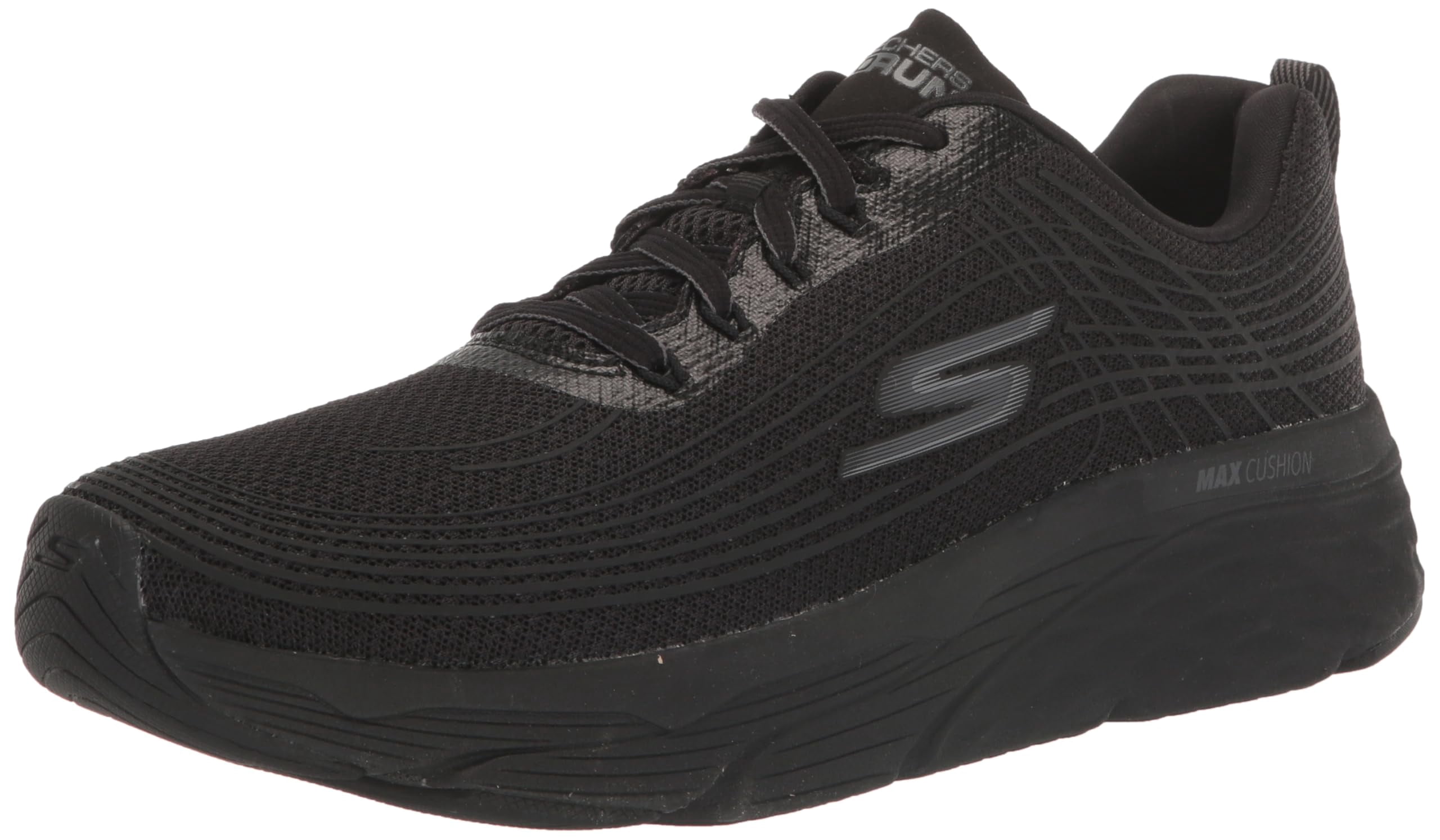 Sketchers black women’s run 9 Air Cooled Goga Max Cushion elite sneakers Max Cushioning Elite 3 main image 3