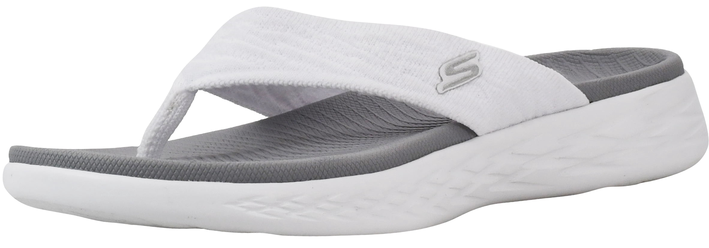 Skechers Flip Flops Sandals for Women On-The-Go 600-Sunny with Goga Mat Footbed and Lightweight Cushioning