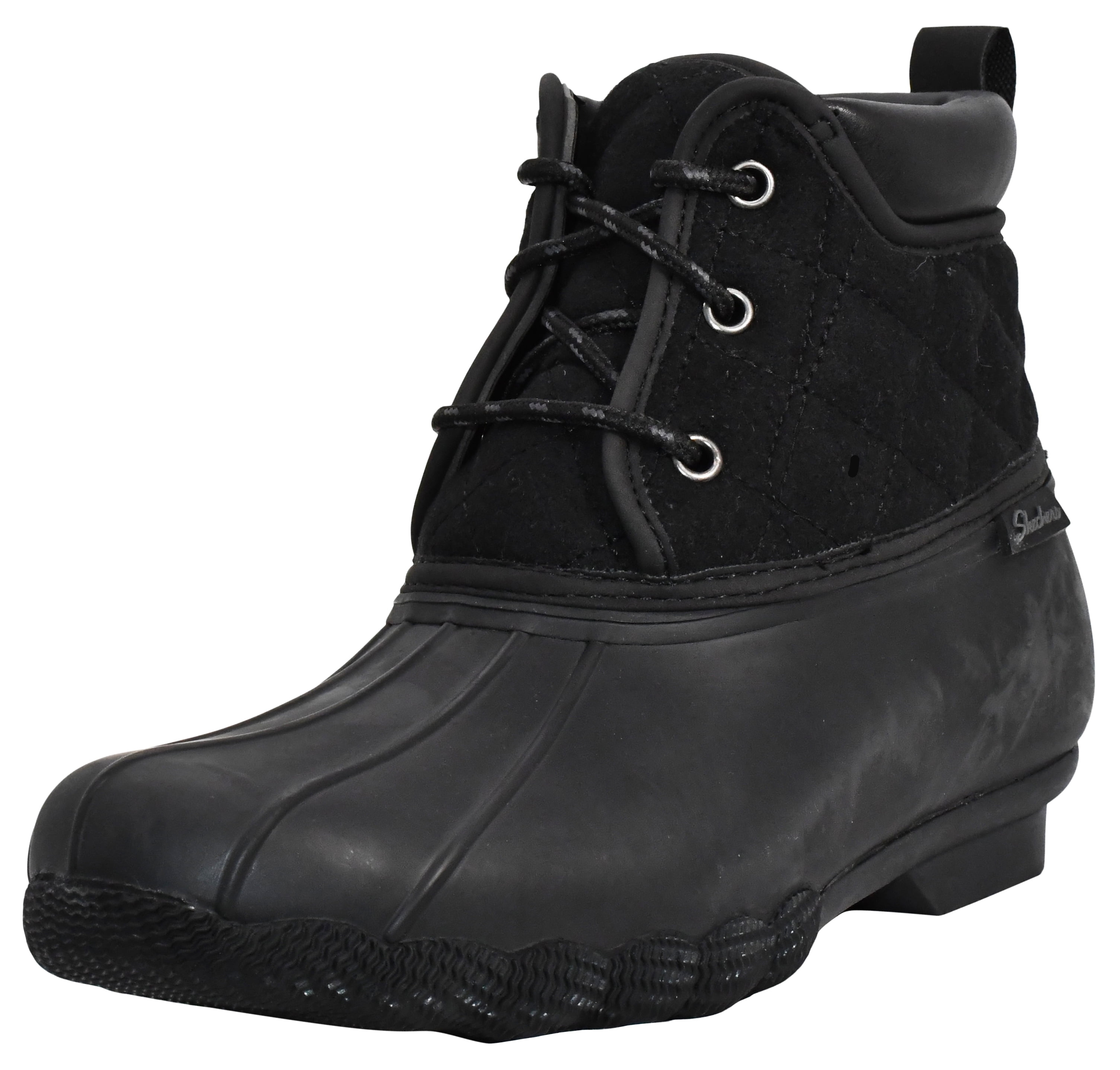 Skechers Women's Pond-Lil Puddles-Mid Quilted Lace Up Duck Rain