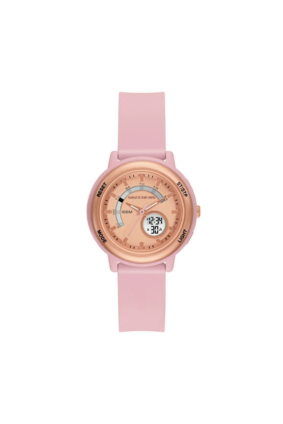 Women's Salerno Analog-Digital, Blush Polycarbonate Watch