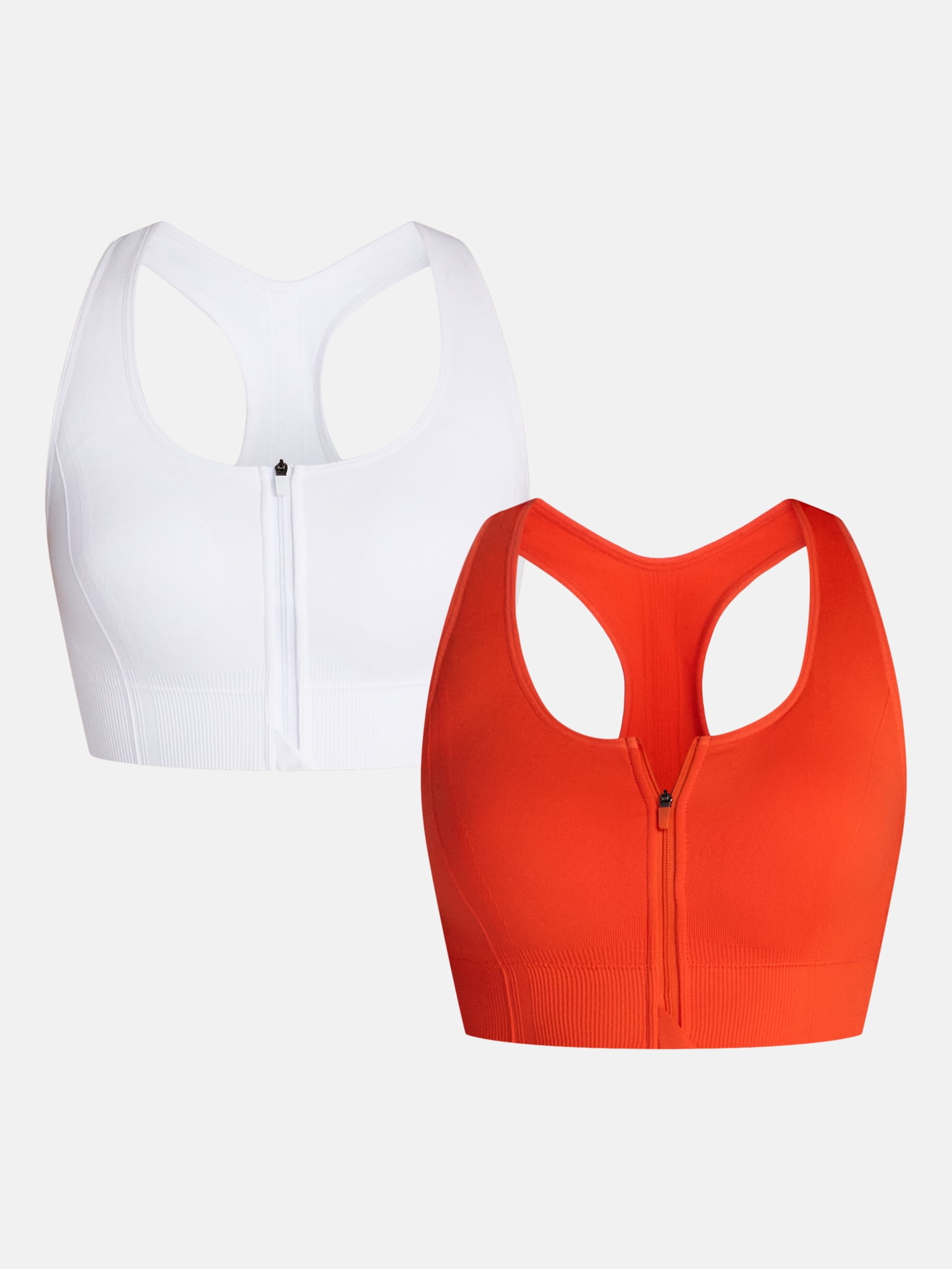 Skechers Women's Seamless Zipper Sports Bra, 2-Pack, Sizes S-XL