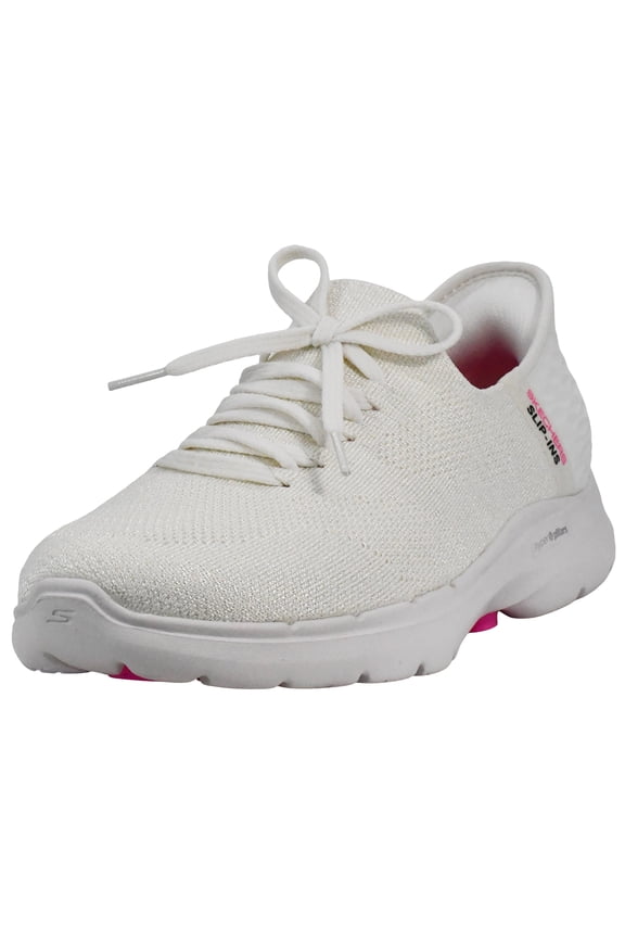 Womens Slip in Shoes Go Walk 6 Lovely Day Sneaker Walking Shoes for Women Breathable Knit Cushioned Foam Support