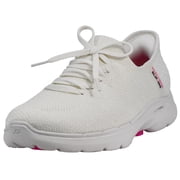 Skechers Womens Slip in Shoes Go Walk 6 Lovely Day Sneaker Walking Shoes for Women Breathable Knit Cushioned Foam Support