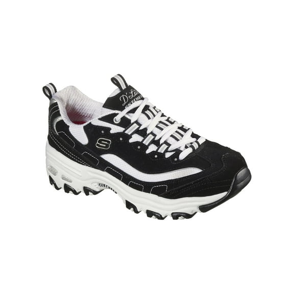 Skechers Women's Sport D'Lites Biggest Fan Lace-up Athletic Sneaker, Wide Width Available