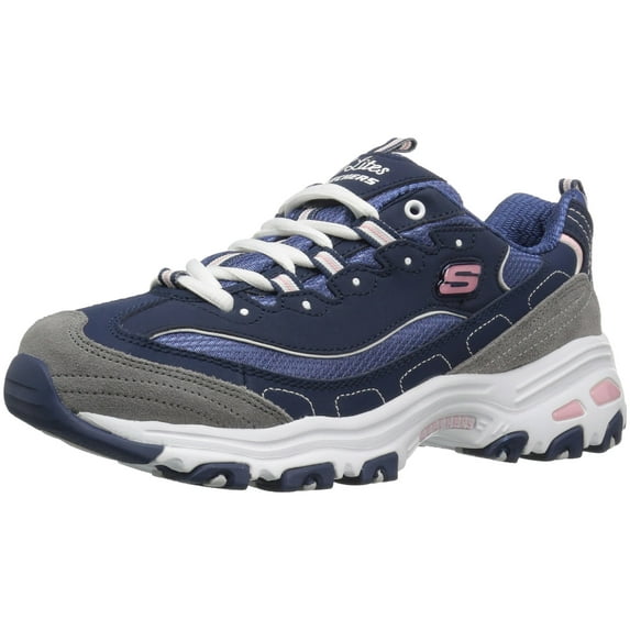 Skechers Women's Sport D'Lites New Journey Lace-up Athletic Sneaker, Wide Width Available
