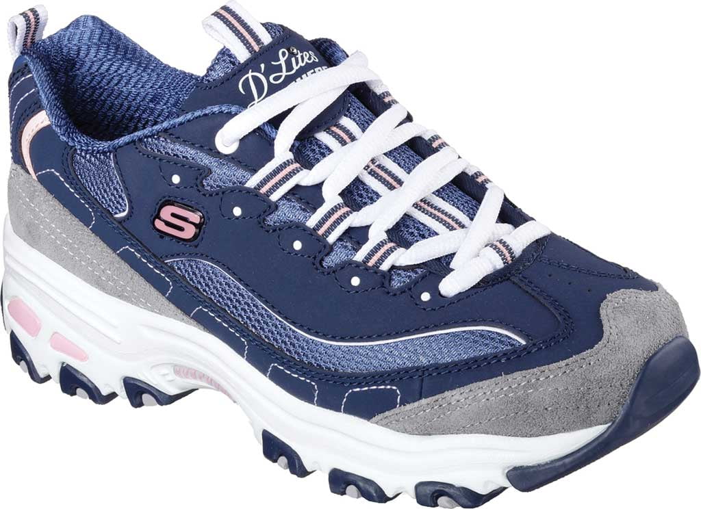 Skechers Women's Sport D'Lites Journey Lace-up Athletic Sneaker, Wide Width - Walmart.com