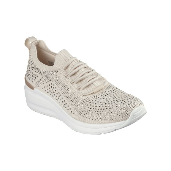 Skechers Women's Street BILLION - RHINESTONE RAMBLER Knit Wedge Sneaker
