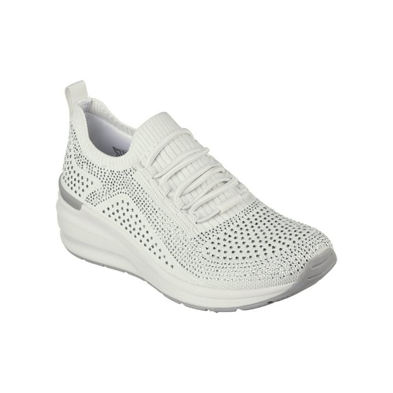 Skechers Women's Street BILLION - RHINESTONE RAMBLER Knit Wedge Sneaker