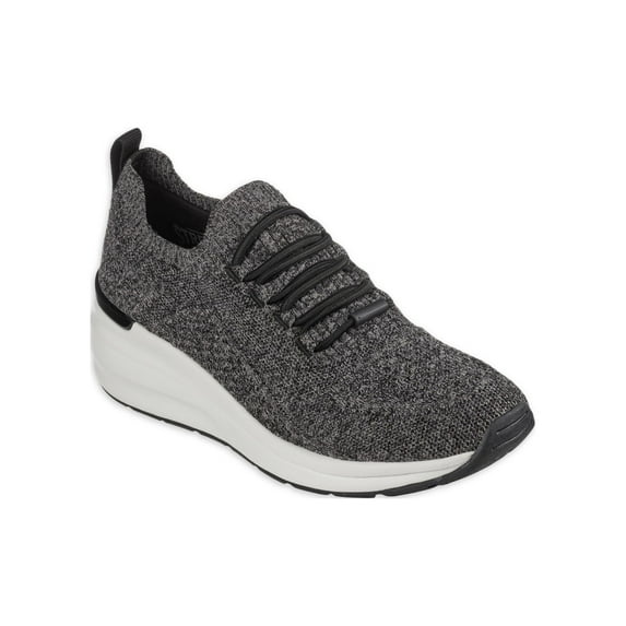 Skechers Women's Street Billion Woven Walks Knit Slip-on Wedge Casual Sneaker