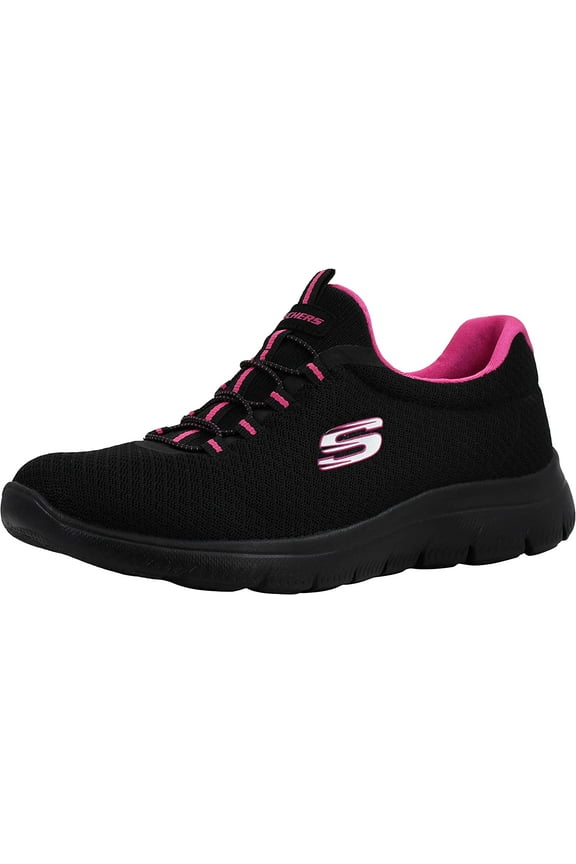 Women's Summits Black/Fuchsia Sneaker 8 M US