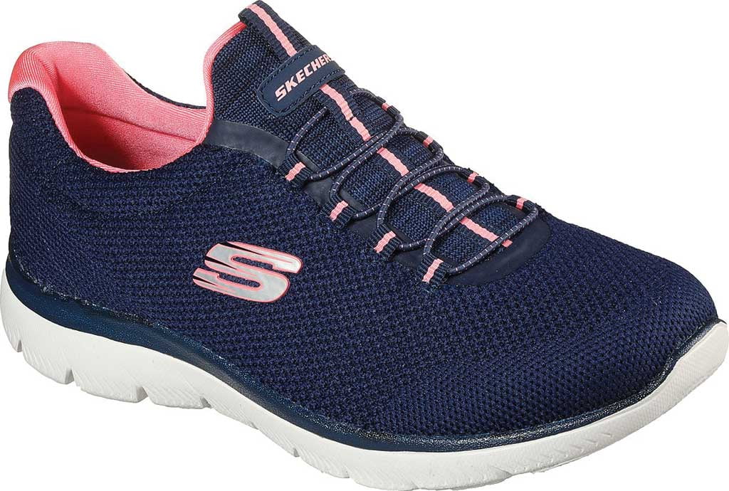 Skechers Women's Summits - Cool Classic Slip-on Athletic Sneaker, Wide  Width Available 