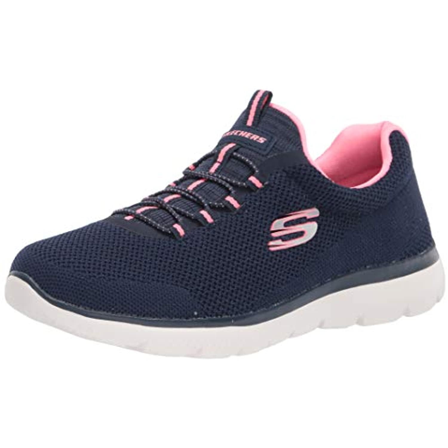 Skechers Women's Summits - Cool Classic Slip-on Athletic Sneaker, Wide ...