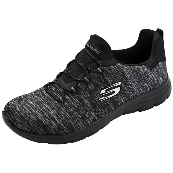 Skechers Women's Summits-Quick Getaway Black/Black Sneaker 8.5 M US