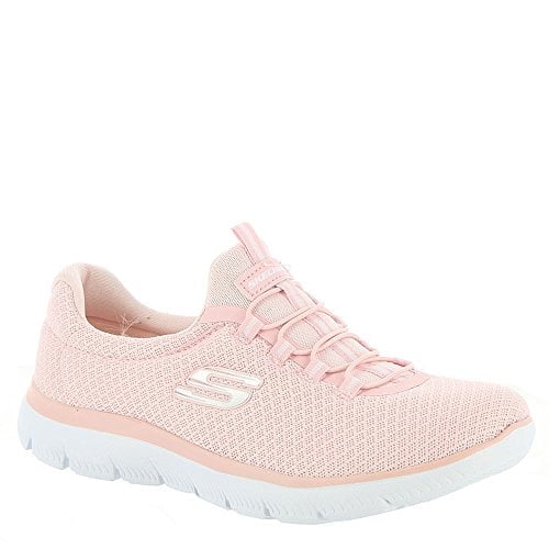 Skechers Slip on Sneakers for Women Sport Summits Mesh Bungee Closure Athletic Shoes Knit Upper Memory Foam Cushioning Flexible Lightweight Support