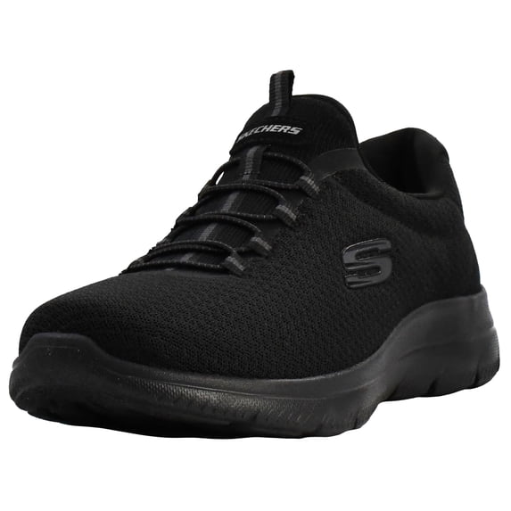Skechers Slip on Sneakers for Women Sport Summits Mesh Bungee Closure Athletic Shoes Knit Upper Memory Foam Cushioning Flexible Lightweight Support