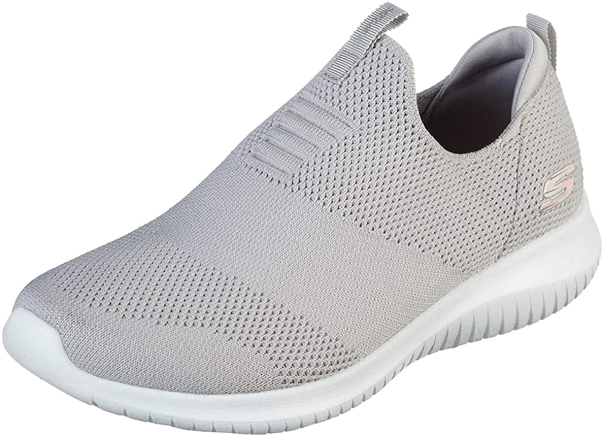 Uddybe risiko Profit Skechers Women's Ultra Flex-First Take Sneaker, Light Grey, 11 M US -  Walmart.com