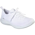thumbnail image 1 of Skechers Women's Ultra Flex - Statements Sneaker, White/Silver, 6.5 M US, 1 of 2