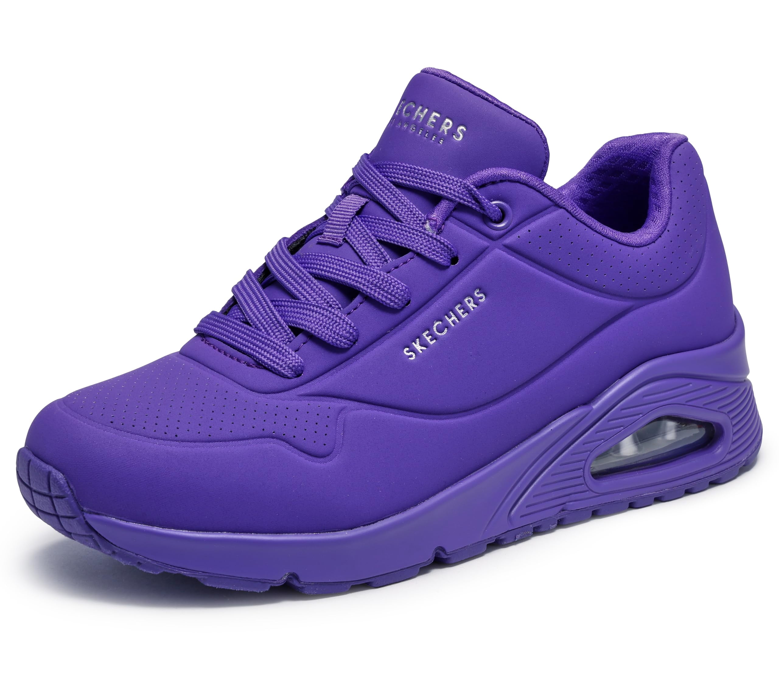 Skechers, Casual Sneakers for Women, Purple, Size 9.5 Extra Wide
