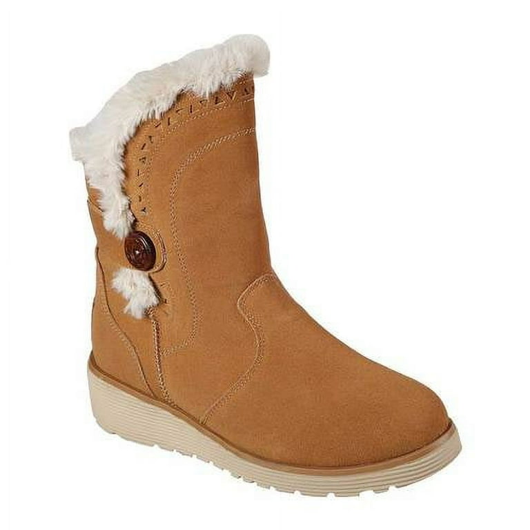 Skechers Women s Winter Keepsakes Wedge Cozy Peak Mid Calf Boot